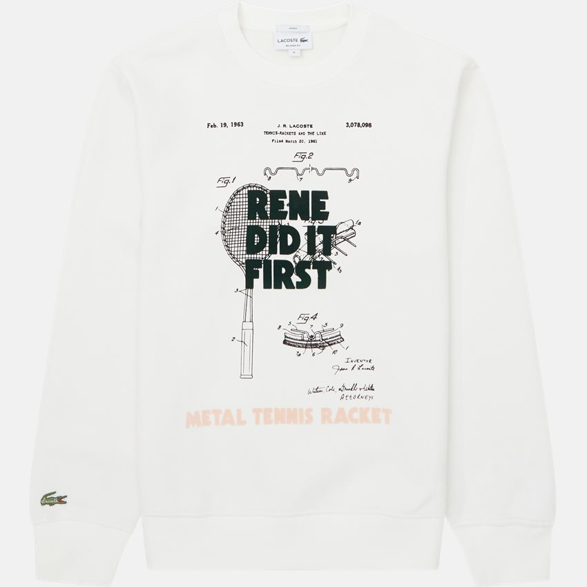 Lacoste Sweatshirts SH0129 OFF WHITE